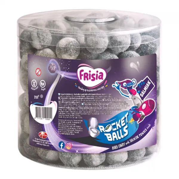 Frisia Rocket Balls Salmiak Kogels (200 stuks)