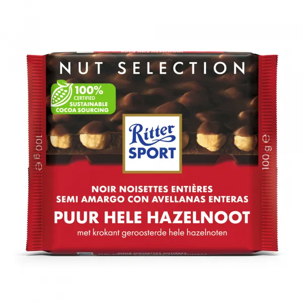 Ritter Sport Puur Hele Hazelnoot (10x 100gr)