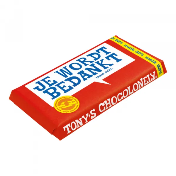 Tony’s Chocolonely Reep Melk Bedankt (15x 180gr)