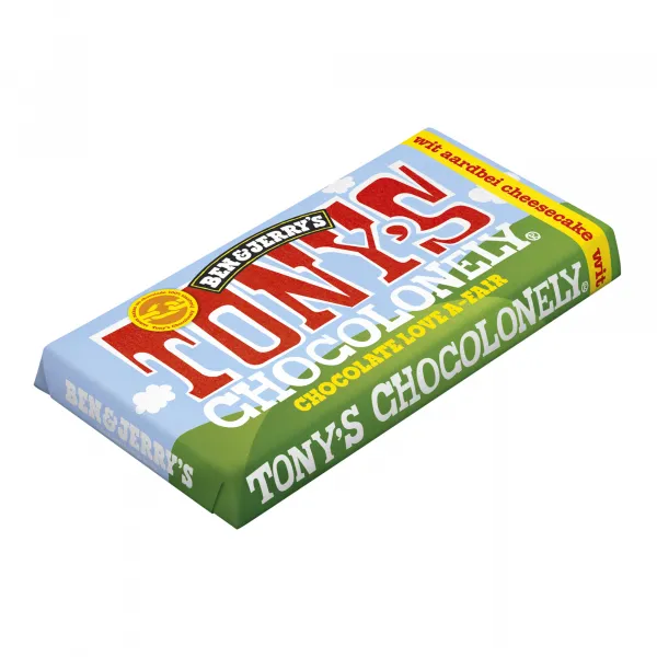 Tony’s Chocolonely Wit Strawberry Cheesecake (15x180gr)