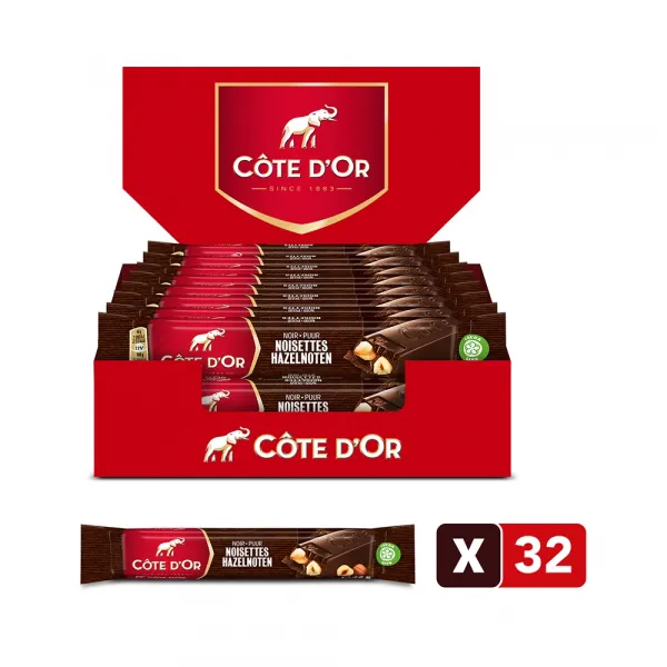 Cote D’or Reep Puur Hazelnoten (32x 45gr)