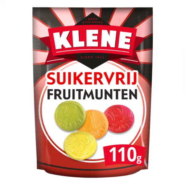 Klene Suikervrij Winegums Fruitmunten (12x 110gr)