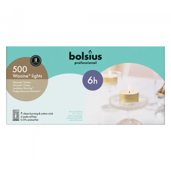 Bolsius Professional Waxinelichten 6 uur (500 stuks)