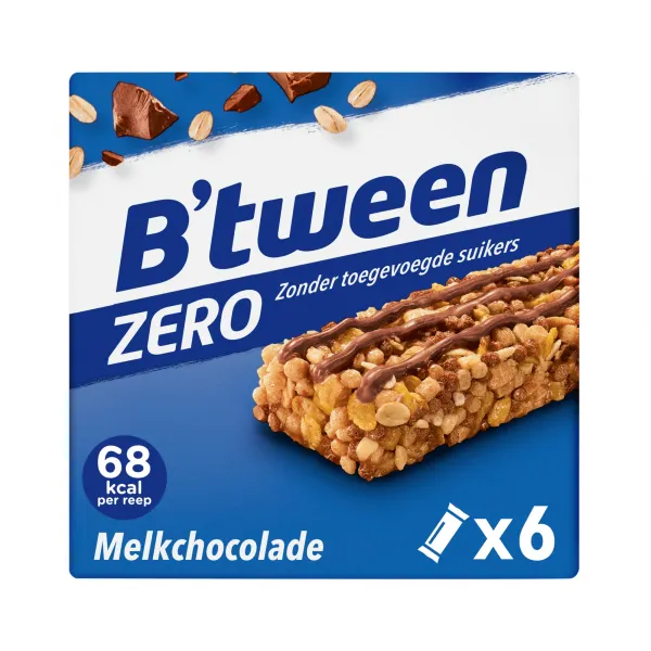 Hero B’tween Zero Melkchocolade 20 gr (10x 6-pack)