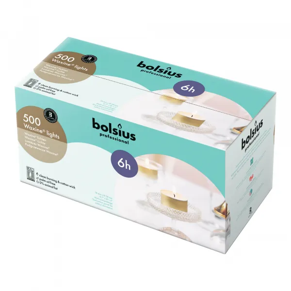 Bolsius Professional Waxinelichten 6 uur (500 stuks)