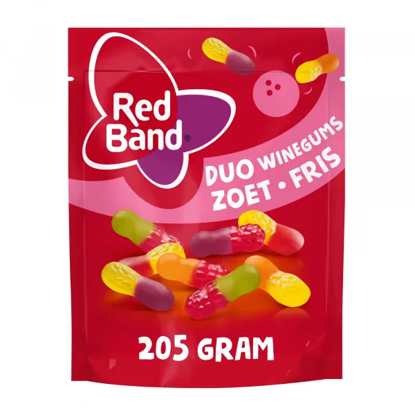 Red Band Duo Winegum Zoet Fris (10x205gr)