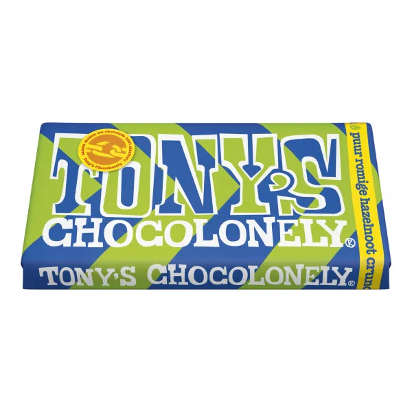 Tony’s Chocolonely Reep Puur Romige Hazelnoot Crunch (15x180gr)