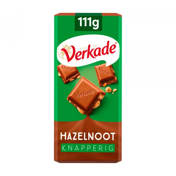 Verkade Tablet Hazelnoot Melk (10x 111gr)