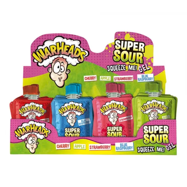 Warheads Super Sour Squeeze Me Gel (32x 20 gr)