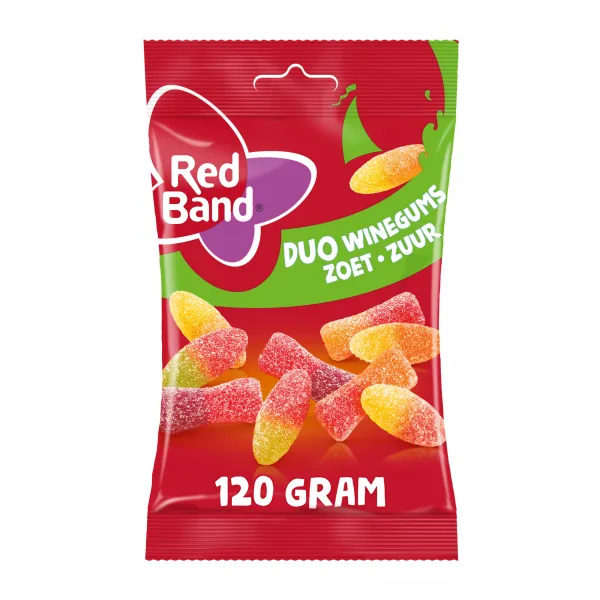 Red Band Duo Winegums Zoet Zuur (12x 120gr)