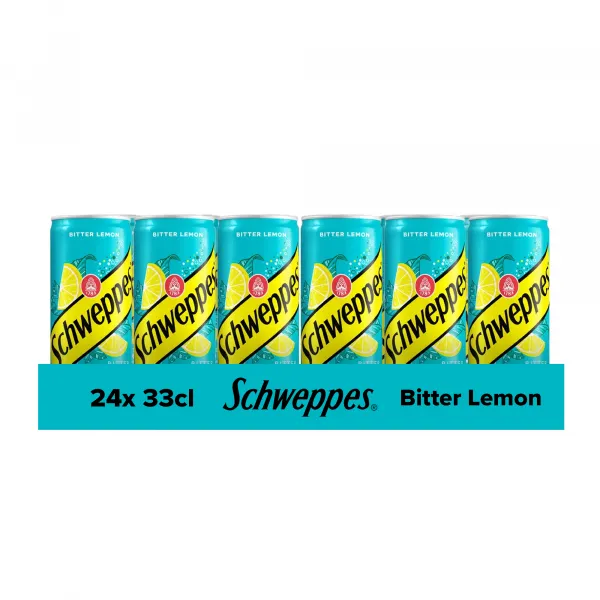 Schweppes Bitter Lemon Blik (24x 33cl)