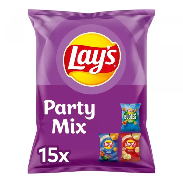 Lays Party Mix paprika naturel bugles 27,5gr (8x 15 stuks)