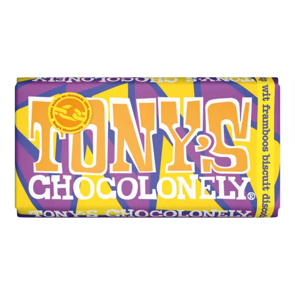 Tony’s Wit Framboos Biscuit Disco (15x 180gr)