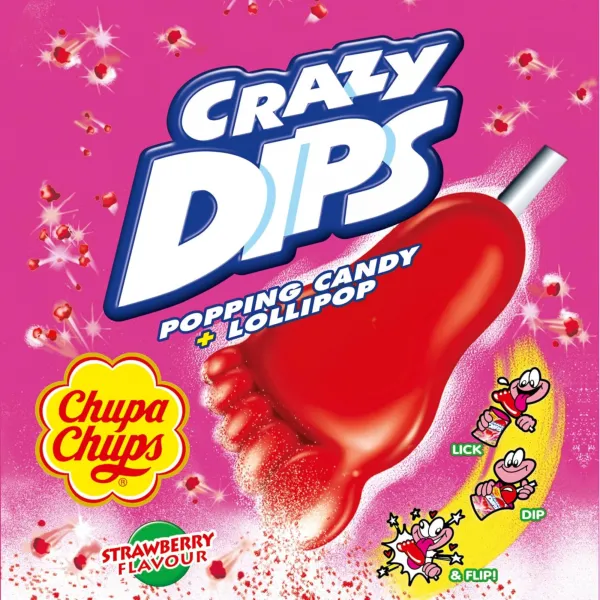 Chupa Crazy Dips Strawberry (24x 14gr)