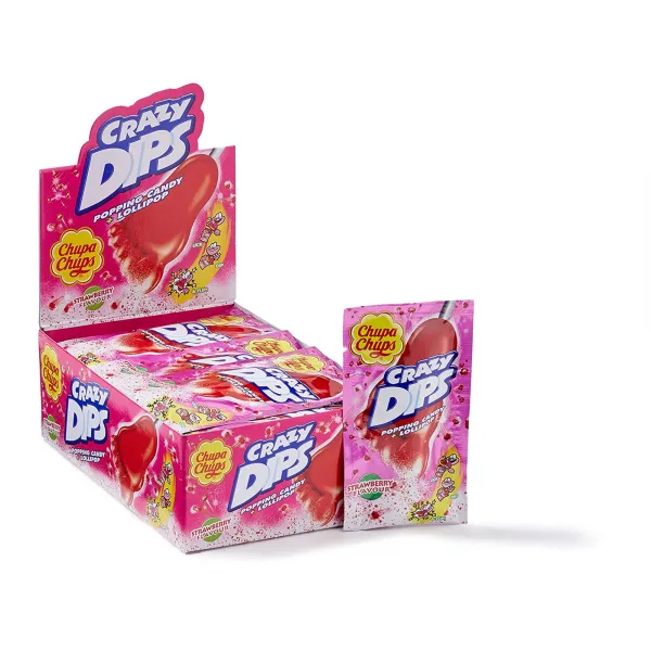 Chupa Crazy Dips Strawberry (24x 14gr)