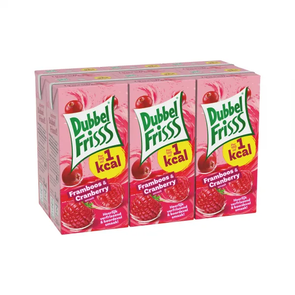 Dubbelfrisss Framboos Cranberry Pakje 5x 6-pack (200ml)