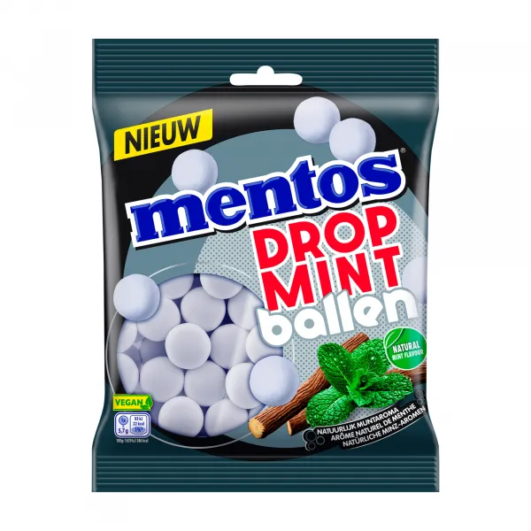 Mentos Dropmint Ballen Zak (12x 220gr)