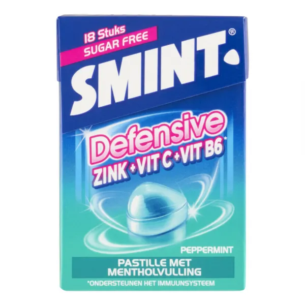 Smint Defensive Peppermint Doosje (10 x 18 stuks)