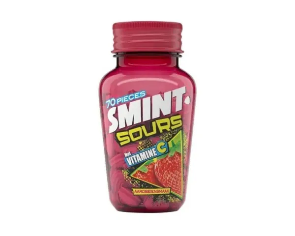 Smint Sours Aardbei Pot (6x 70 stuks)