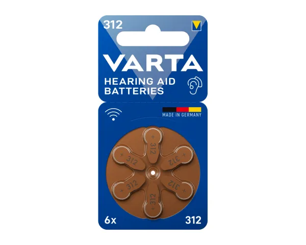 Varta Hoortoestel Batterijen 312 Blister (10x 6 stuks)