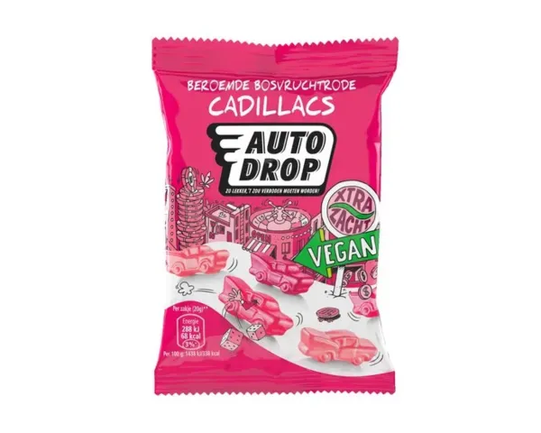 Autodrop Cadillacs zakjes Vegan (16x 20gr)