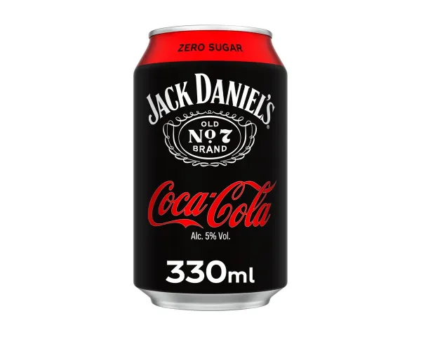 Jack daniel’s & Coca Cola Zero Blik (12x 33cl)