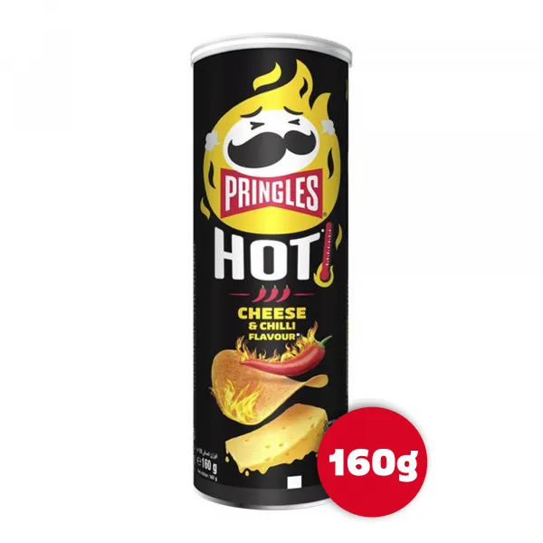 Pringles Hot Cheese & Chili (9x 160gr)