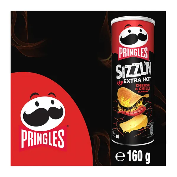 Pringles Hot Cheese & Chili (9x 160gr)