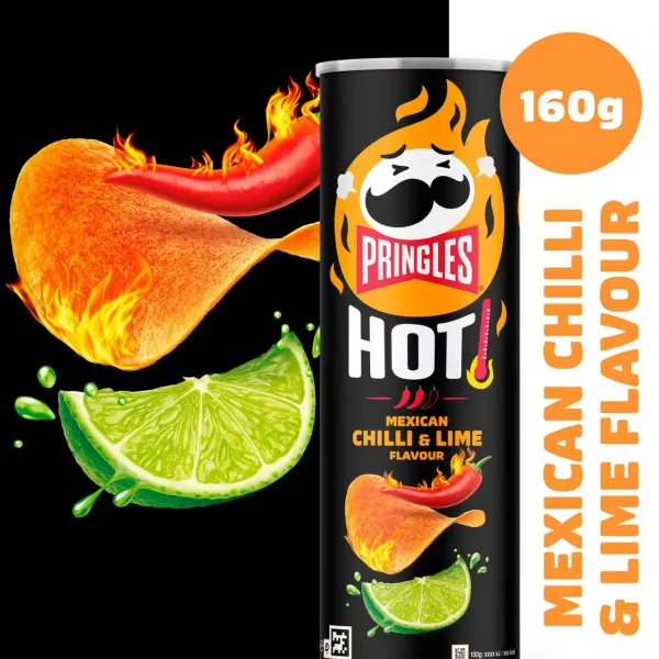 Pringles Hot Mexican Chilli & Lime (9x 160gr)