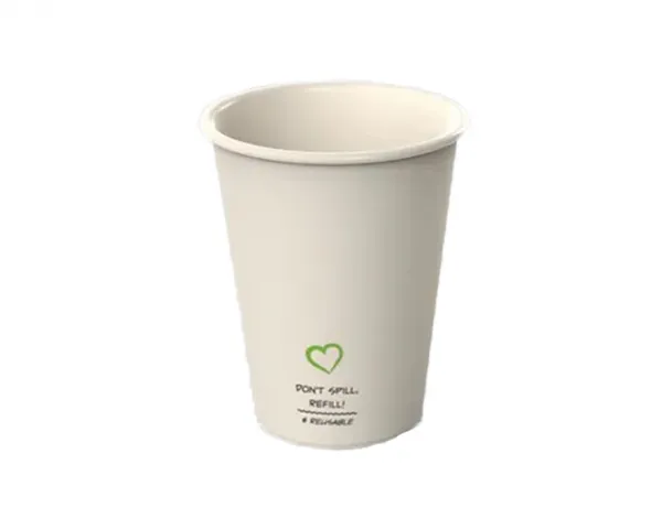 Reusable Plastic Koffiebeker Blanco Beige (20x 180cc)