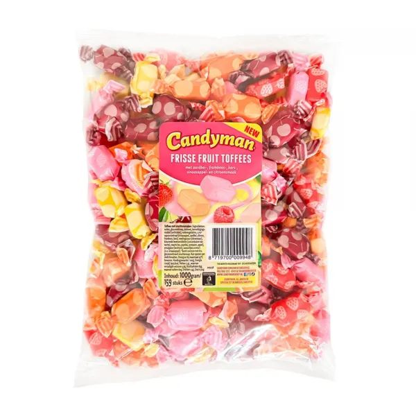 Candyman Frisse Fruit Toffees (1kg)