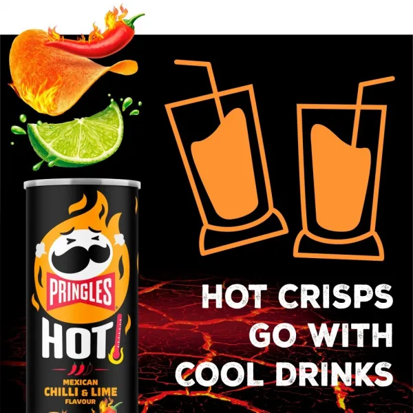 Pringles Hot Mexican Chilli & Lime (9x 160gr)