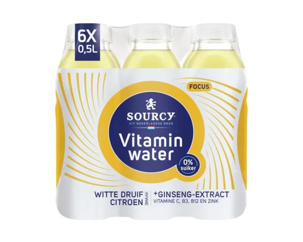 Sourcy Vitaminwater Druif/Citroen Focus (6x 50cl)