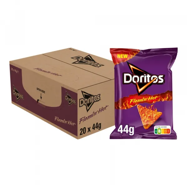 Doritos flamin’ hot zakje (20x 44gr)