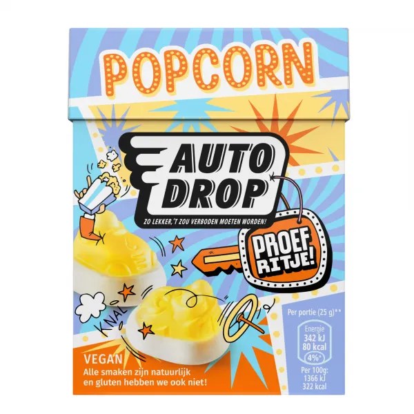 Autodrop Proefritje Popcorn (6x 220gr)