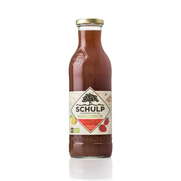 Schulp Appel & Aardbeiensap Flesje (15x 20cl)