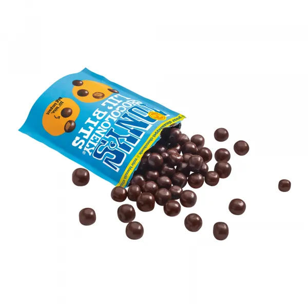 Tony’s Chocolenely lil’bits puur chocokoek sinaasappel zak (8x 120gr)