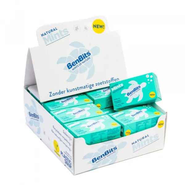 Benbits Mints Peppermint Fliptop Doosje (24x 30gr)