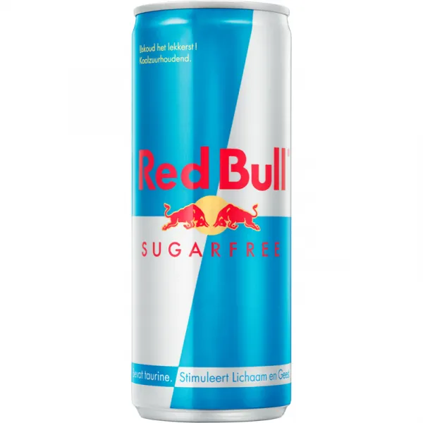 Red Bull Suikervrij Blik 250ml 4-pack (6 stuks)