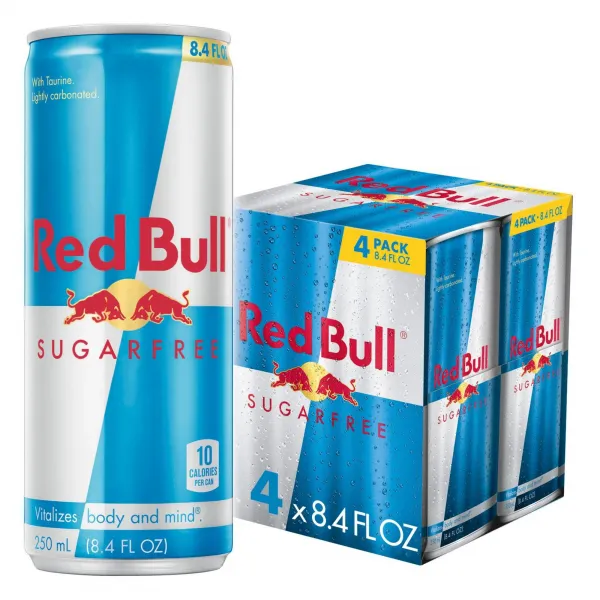 Red Bull Suikervrij Blik 250ml 4-pack (6 stuks)