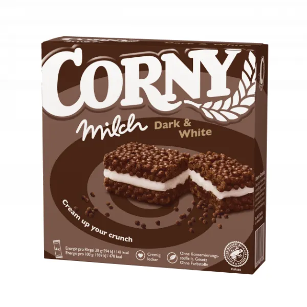 Corny Corny Milch Dark & White (8x 120gr)