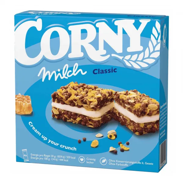 Corny Mueslirepen Milch Classic (8x 120gr)