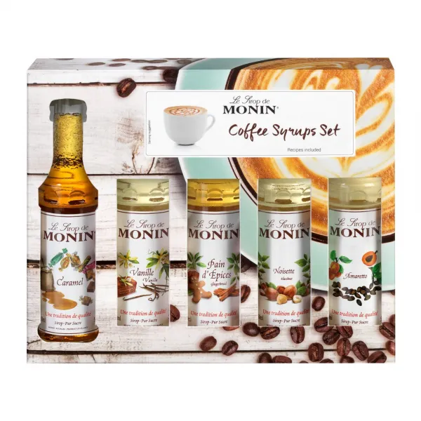 Monin Koffiesiropen Geschenkset (5x 5cl)