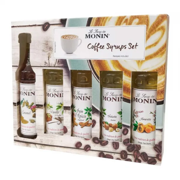 Monin Koffiesiropen Geschenkset (5x 5cl)