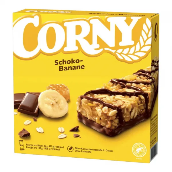 Corny Chocolade Bananenreep (10x 150gr)