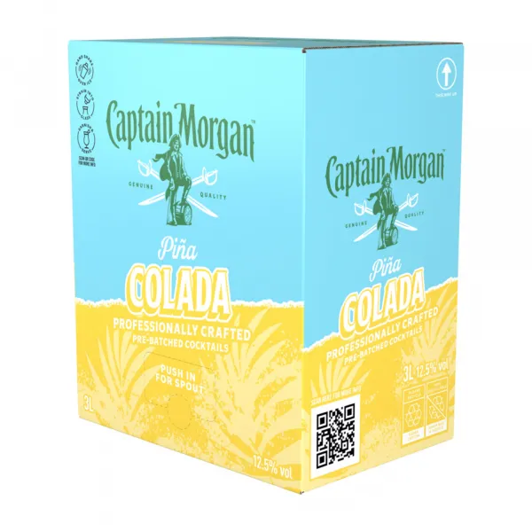 Captain Morgan Pina Colada Bag-in-Box (3 liter)