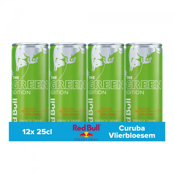 Red Bull The Green Edition Sugarfree Curuba Vlierbloesem (12x 250ml)