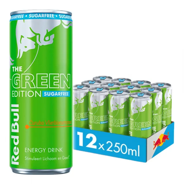 Red Bull The Green Edition Sugarfree Curuba Vlierbloesem (12x 250ml)