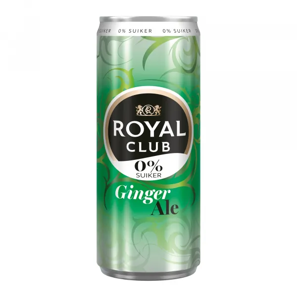 Royal Club Ginger Ale 0% blik (24x 25cl)