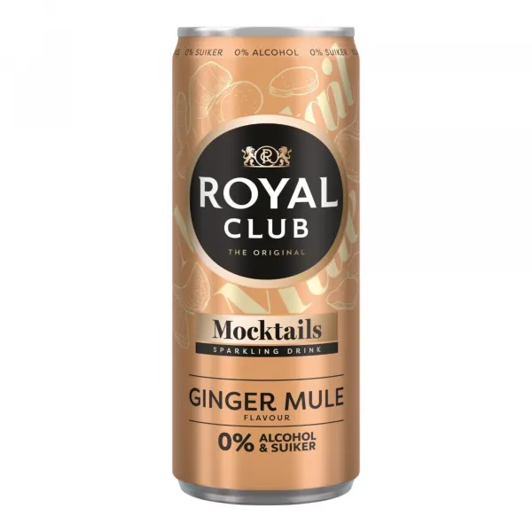 Royal Club Mocktails Ginger Mule 0% blik (12x 25cl)